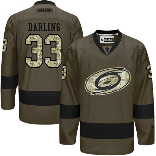 Adidas Hurricanes #33 Scott Darling Green Salute to Service Stitched Youth NHL Jersey